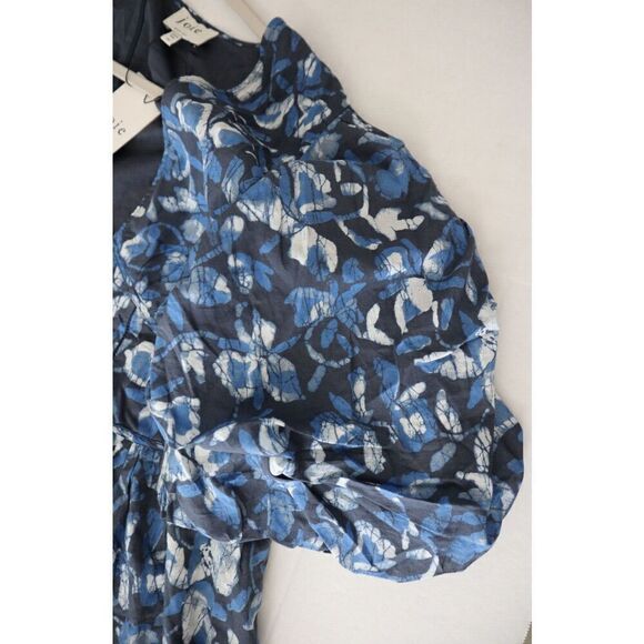 Joie D0066XA9370 Women's Sz 3X Blue Floral Lucia Mini Cotton Dress - Picture 6 of 13